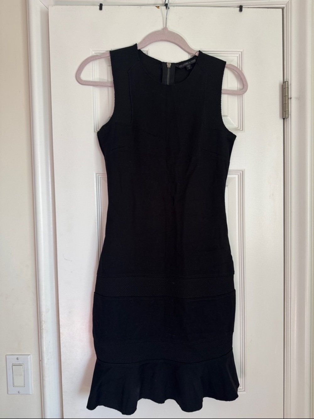 Classic Black Sleeveless Comfort Knit Sheath Dress